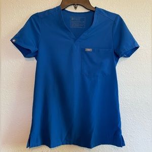 Figs Scrub Top Catarina One-Pocket Scrub Top Royal Blue XXS
